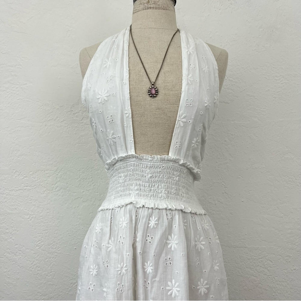 NWT Aerie spring fling white halter dress medium - Picture 3 of 8